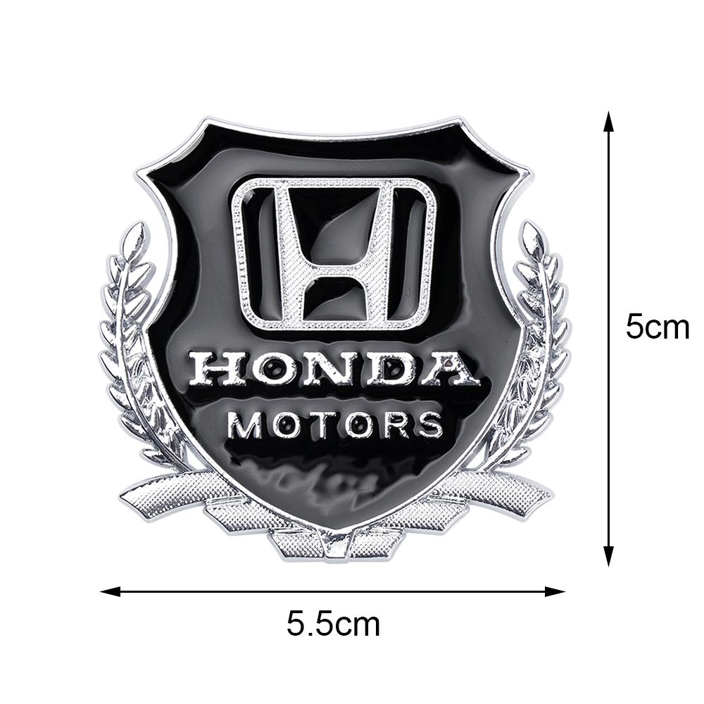 DNFC9 2pcs 3D Car Body Emblem Metal Stickers Trunk Window Decal For Honda Mugen Jazz Fit CRV Civic Type R Accord Odyssey Accessories