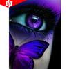 Diamond Painting Butterfly Women Eye Rhinestone Mosaic Diamond Embroidery