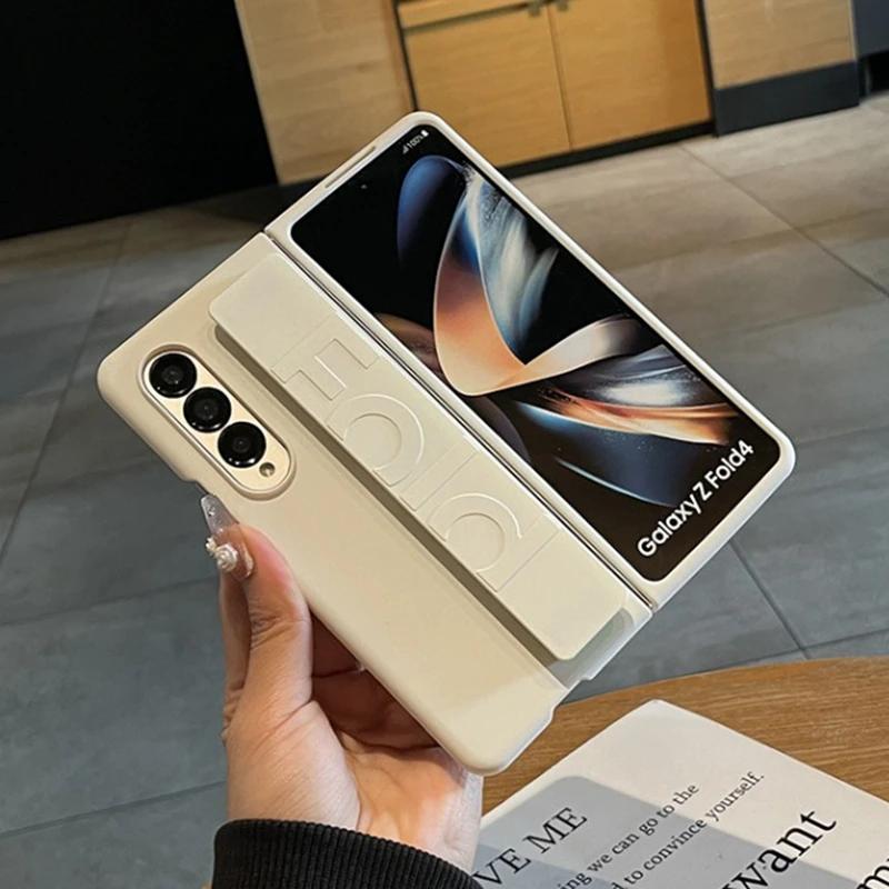 Роскошный силиконовый мягкий чехол-браслет для Samsung Galaxy Z Fold 6 5 4 3 7 fold ZFold Ручной ремешок на запястье Однотонный ударопрочный чехол