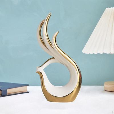 Керамическая статуя абстрактного искусства для домашнего декора, креативная скульптура, украшение стола для вечеринки в спальне