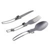 Нержавеющая сталь портативный кемпинг пикник складной набор столовых приборов нож вилка ложка сумка