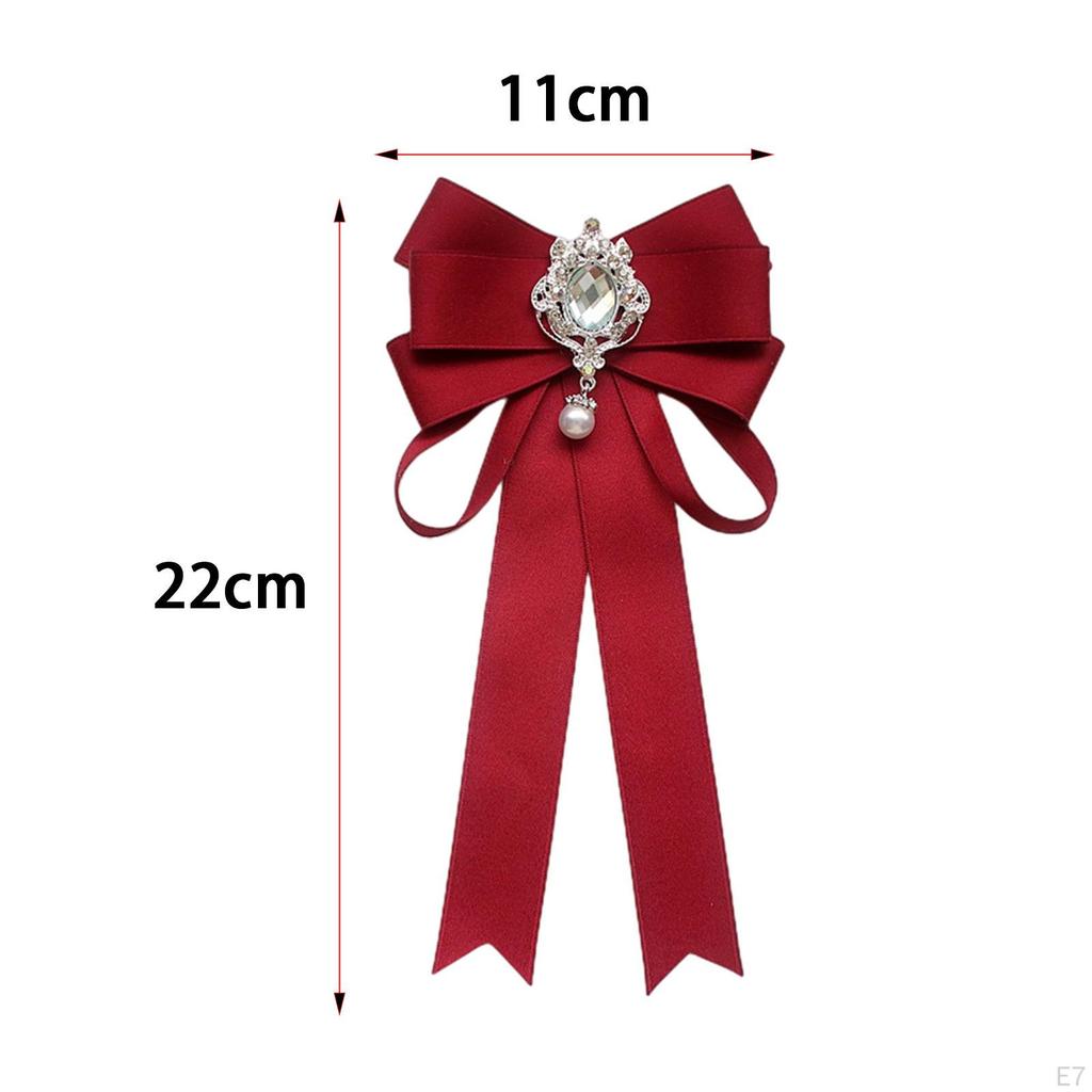 Bow Tie for Women Ladies Necktie Bowknot Bowtie Formal Clothes Decoration Elegant Rhinestone Girls