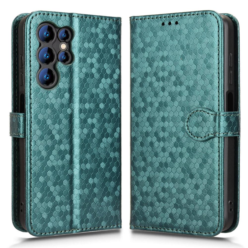 Для Oukitel C61 Pro/C61 Чехол-кошелек Тиснение в виде точек Искусственная кожа Чехол для телефона с ремешком на запястье