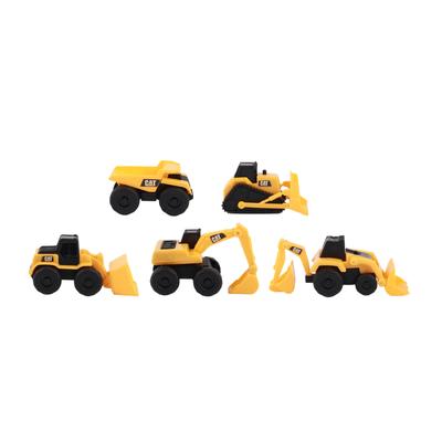 CatToysOfficial - CAT Маленькие машины Набор из 5 строительных игрушечных машинок для детей от 3 лет и старше - Самосвал, Колесный погрузчик, Бульдозер, Экскаватор-погрузчик,