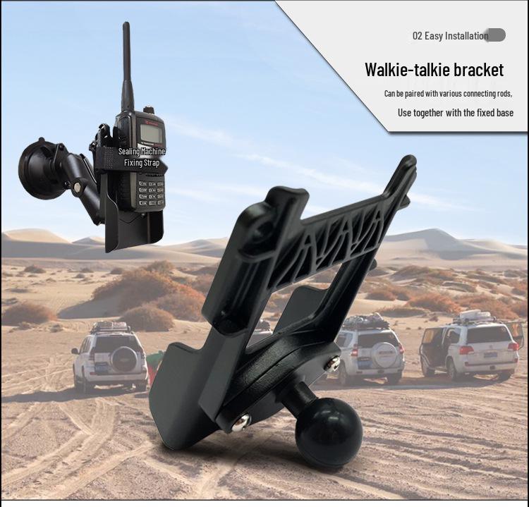 B-238U Motorcycle Ball Head Phone Holder with Diamond Shape Mounting Bracket