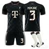 Подростки Дети Взрослые Индивидуальное Имя Футбольные Комплекты 2025-26 Бавария 2-й Выездной #3 МИНДЖЭ Тренировочный Комплект с Носками