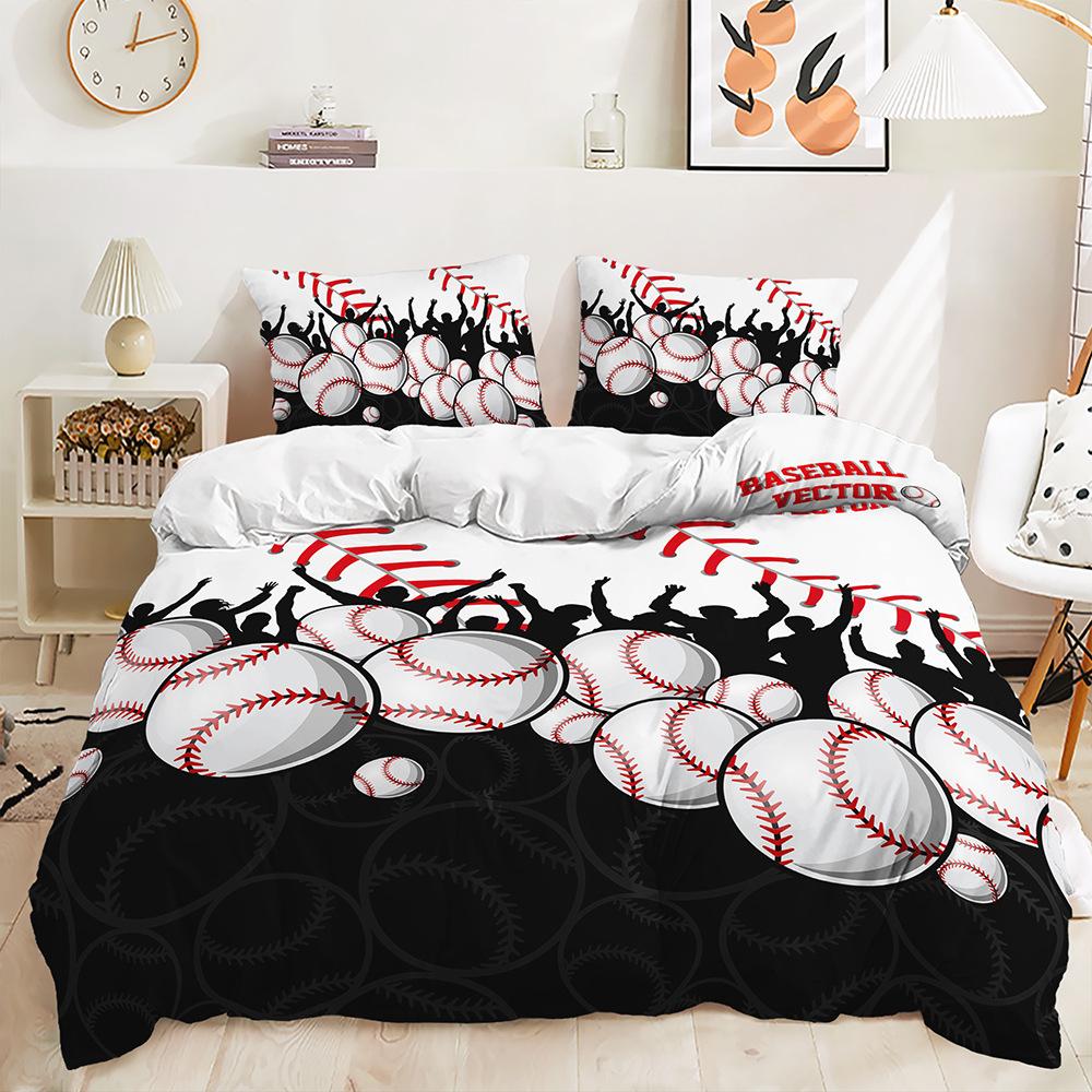 Colorful Skiing Sport 3D Print Bedding Set Cozy Duvet Cover King Queen Twin Single Size Birthday Gift Boy Kid Bedroom Decoration