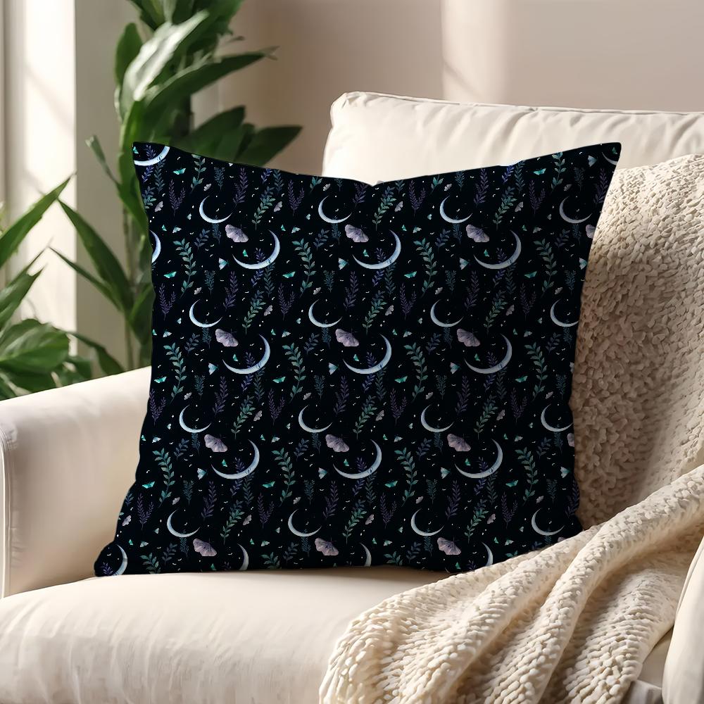 Magic Psychedelic Moon cushion cover For Pillow Printing Sofa Decoration Home Car Room Coffee Shop Office Nordic Simplicity