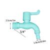 Кран для IBC-контейнера 1/2" 3/4" Пластиковый кран быстрого открывания Наружная резьба Настенный кран для стиральной машины Набор быстроразъемных соединителей для шланга