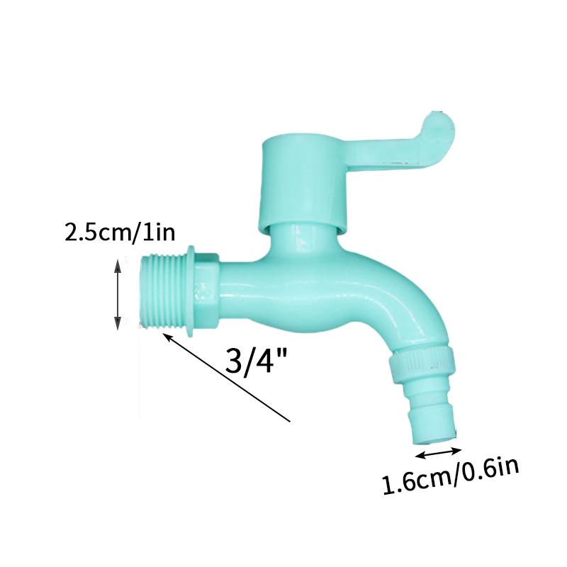 Кран для IBC-контейнера 1/2" 3/4" Пластиковый кран быстрого открывания Наружная резьба Настенный кран для стиральной машины Набор быстроразъемных соединителей для шланга