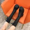 Fashion Ladies Boots with Laces Winter Knee High Shaft Lace-up Long Platform Shoes for Women Black Footwear Trend 2024 Fashion Novelty
