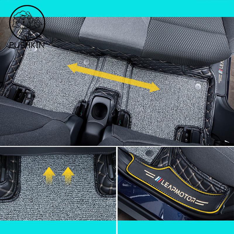 Автомобильные коврики для Leapmotor T03 2024-наст. время, коврики в багажник, водонепроницаемые, нескользящие, защитные коврики для багажника, коврики для ног, автомобильные ковры, для праворульных и леворульных автомобилей