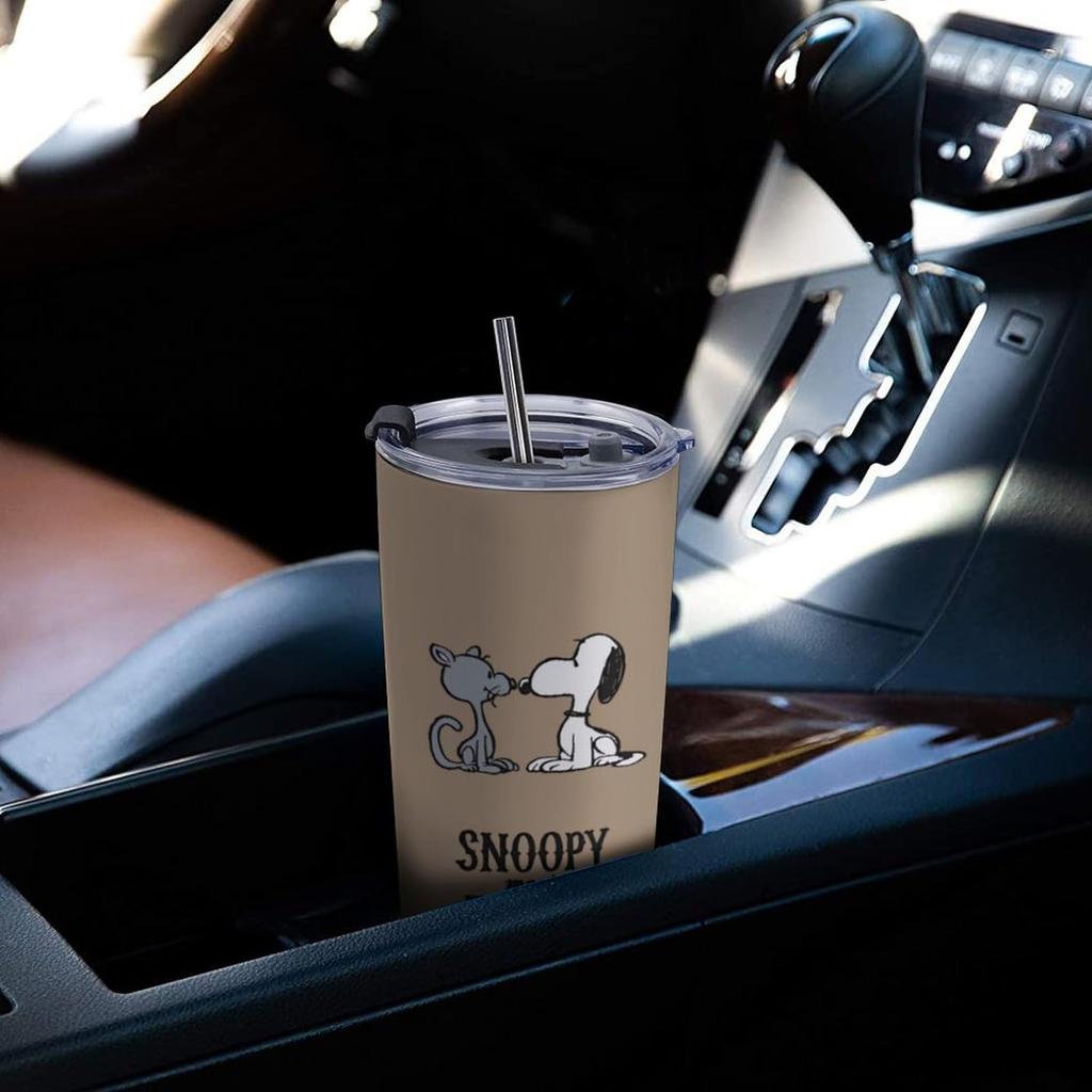Snoopy Coffee Convenience Store Water Direct Stainless with Cute Character 600ml Tumbler, Mug, Cup, Cup, Insulated, Insulated, Bottle, Drinking,
