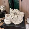 Поднять Bottom Dad Shoes Женская весенняя новая ретро модная дышащая повседневная обувь Show Feet Маленькая спортивная обувь