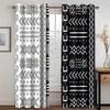 Black White Classic Art Design Note Instrument Piano Free Shipping 2 Pieces Thin Shading Window Curtain for Living Room Bedroom