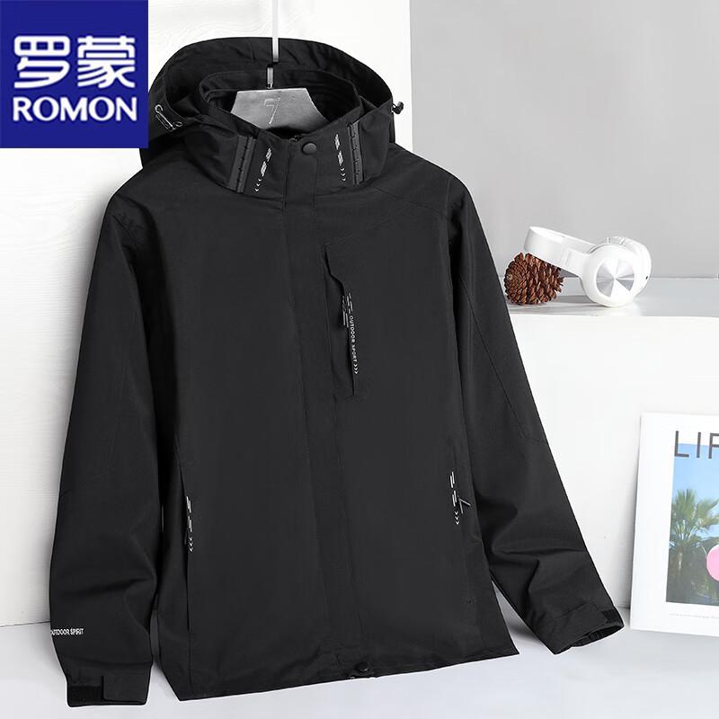 ROMON Men's 3-in-1 Windproof Water-Repellent Outdoor Jacket
