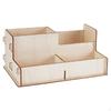 Wooden Desk Organiser,DIY Tabletop Storage Organizing Stationery with Compartments Office Supplies