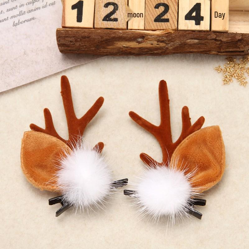 Mori Style Christmas Antler Hair Clip – Sweet and Cute for Adults and Kids