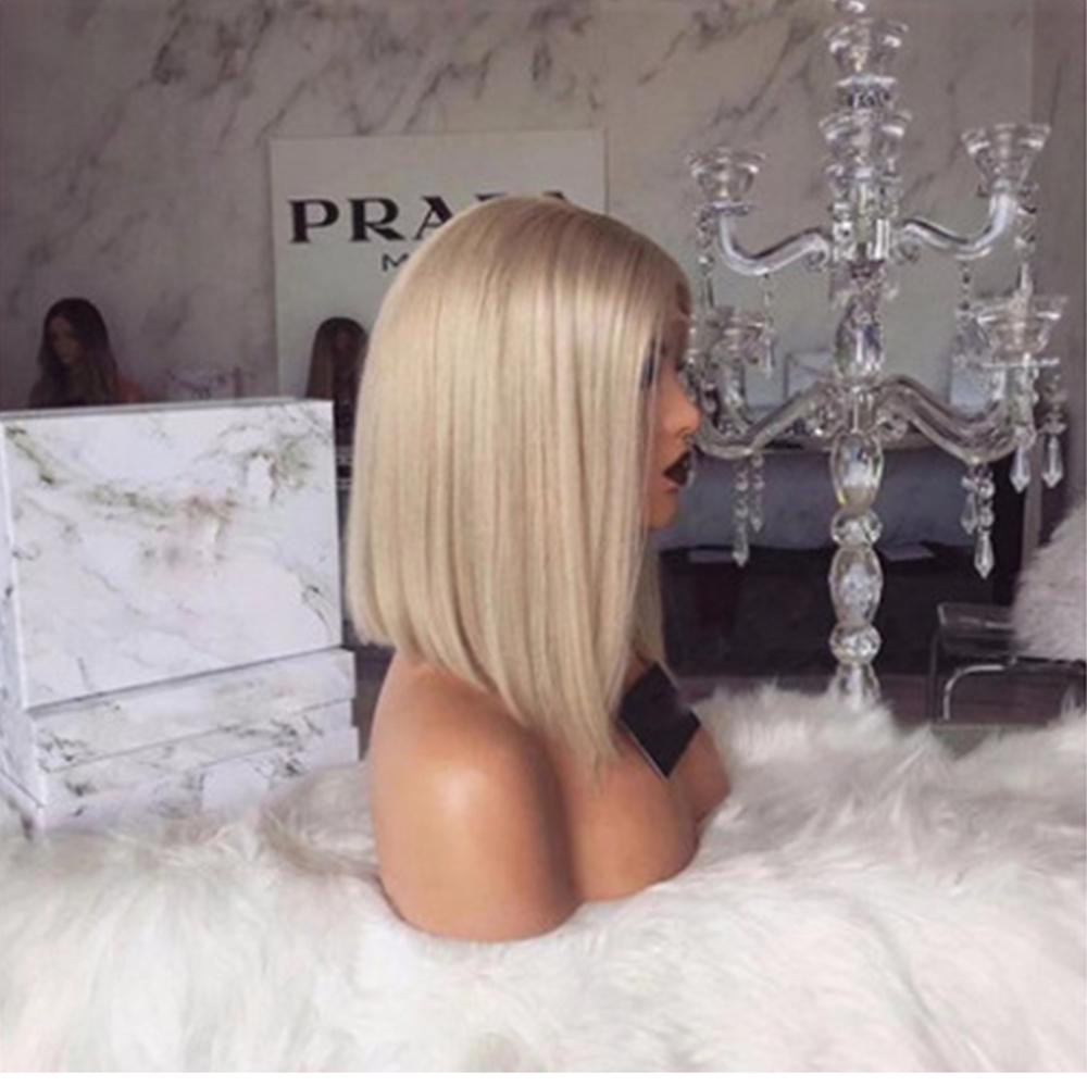 Синтетические светлые волосы прямые короткие парики волосы бразильский парик