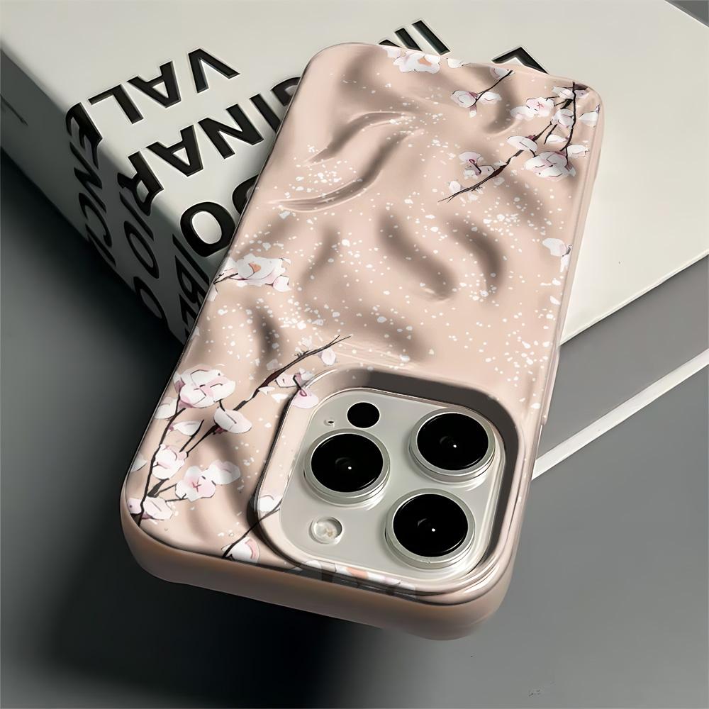 Чехол для iPhone 14 Pro Max Зимний Цветок Сливы Силиконовый Чехол для iPhone 15 17 13 Air 12 14 Plus 11 Мягкий Чехол Funda