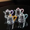 Crystal Glass Teapot Household High-grade Gold Foil Transparent Teapot Office Kung Fu Tea Set Living Room Table Decoration