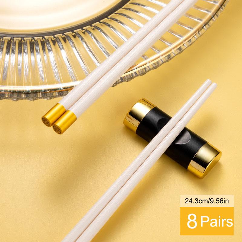 5/8/10 пар многоразовых палочек для еды, корейские палочки для еды, палочки для мытья в посудомоечной машине, моющиеся палочки для еды пищевого класса, нескользящие, простые в использовании