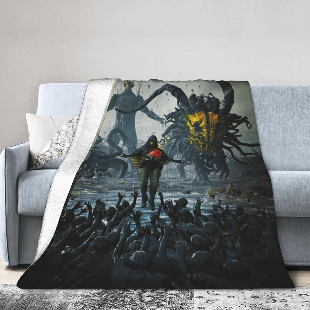 Death Stranding Видеоигра Супермягкое Одеяло Мальчик Девочка Плюшевое Плед Модное Уличное Фланелевое Покрывало Покрывало для Дивана