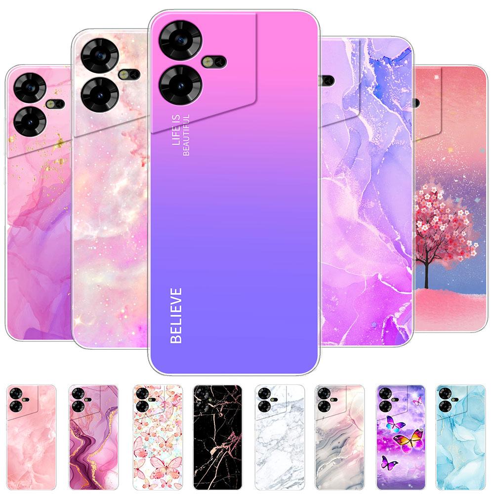 Чехол-крышка для Tecno Pova Neo 3 Прозрачные чехлы для Tecno Pova 5 Прозрачный силикон Мягкий ТПУ Чехол для Tecno Pova 4 4 Pro Pova 2 3 Funda