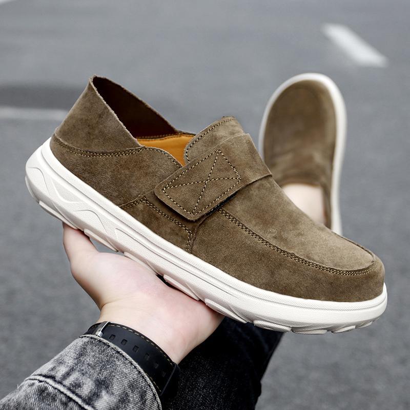 Мужские ботинки, осенняя кожаная повседневная обувь с высоким берцем, модная хлопковая обувь, ботильоны на плоской подошве, деловая уличная обувь, мужские кроссовки, новые