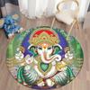 Ganesha Ronde Tapijten Voor Woonkamer Slaapkamer Tapijt Zacht фланелевой коврик в богемном стиле Kamer Tapijt Tapis домашний декор