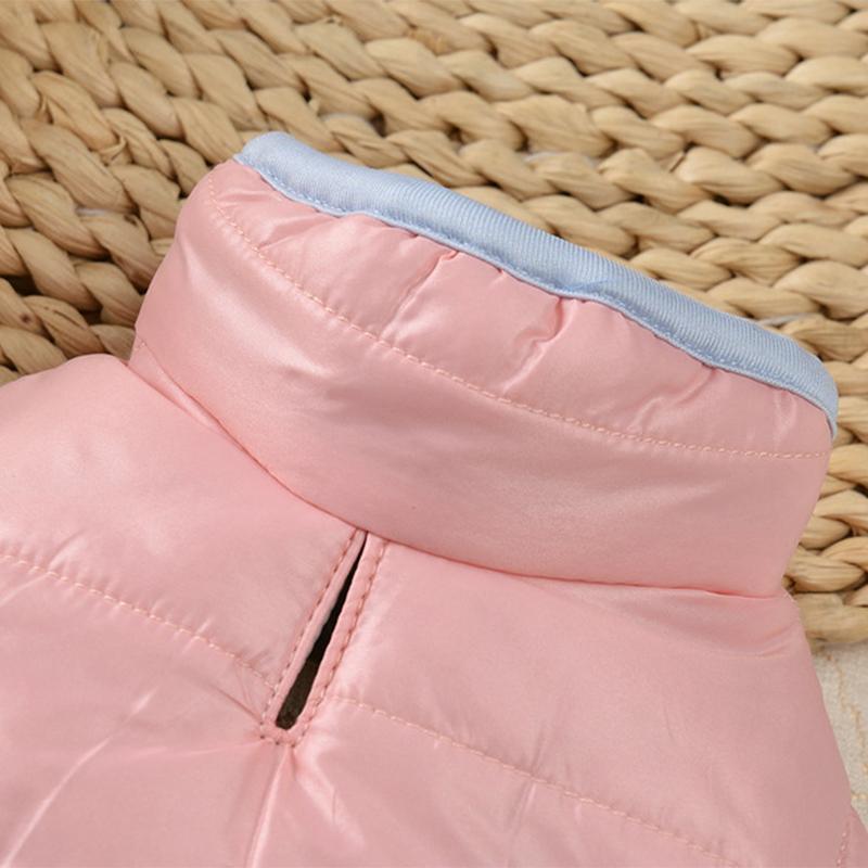 Двусторонняя зимняя куртка-пуховик для собак, водонепроницаемая, утолщенная, теплая одежда для собак маленьких и средних пород, костюм для кошек, пальто для французского бульдога