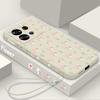 Розовый цветочный принт для Xiaomi 13T Poco X7 F6 Pro X6 M6 C65 Redmi 13C K70E Note 14 Pro 13 12 11 чехол тонкий матовый ударопрочный мягкий чехол-шнурок из ТПУ