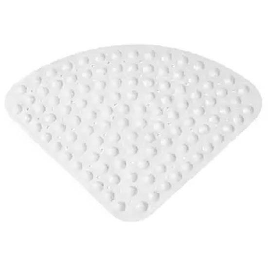 Большой веерообразный нескользящий коврик для ванной комнаты, однотонный коврик для ванной, коврик для туалета, напольный коврик для душевой комнаты