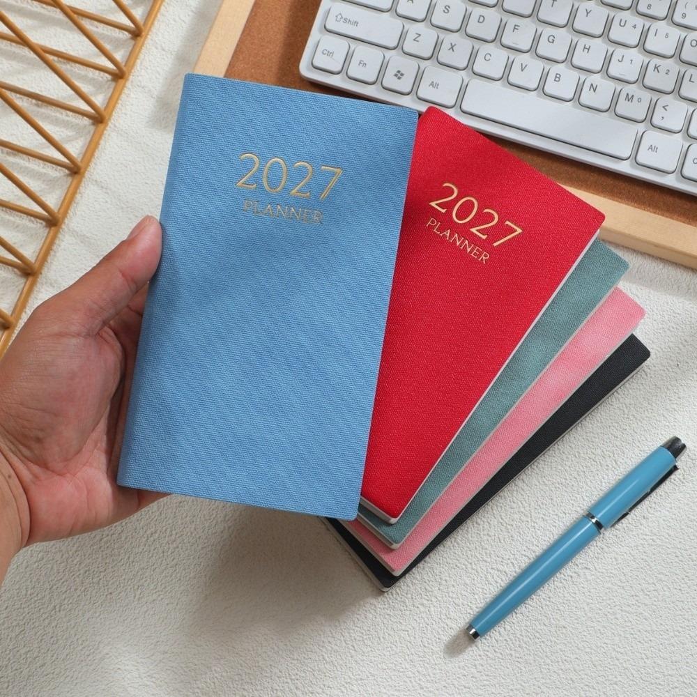 PU Leather Daily Planner Notebook 2027 Travel Planning Journal  School Students