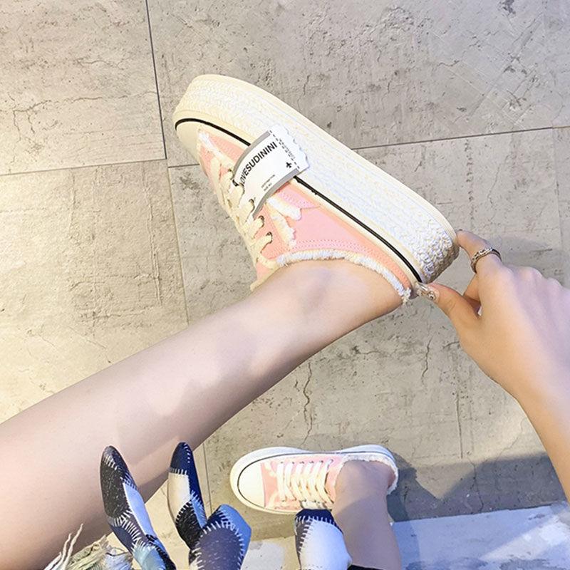 Обувь Холщовая Платформа Женские Мюли Тапочки и Женские Сандалии с Ремешком Розовые Слайды Высота Топ Дизайн Дизайнерский Люкс 39 Vip