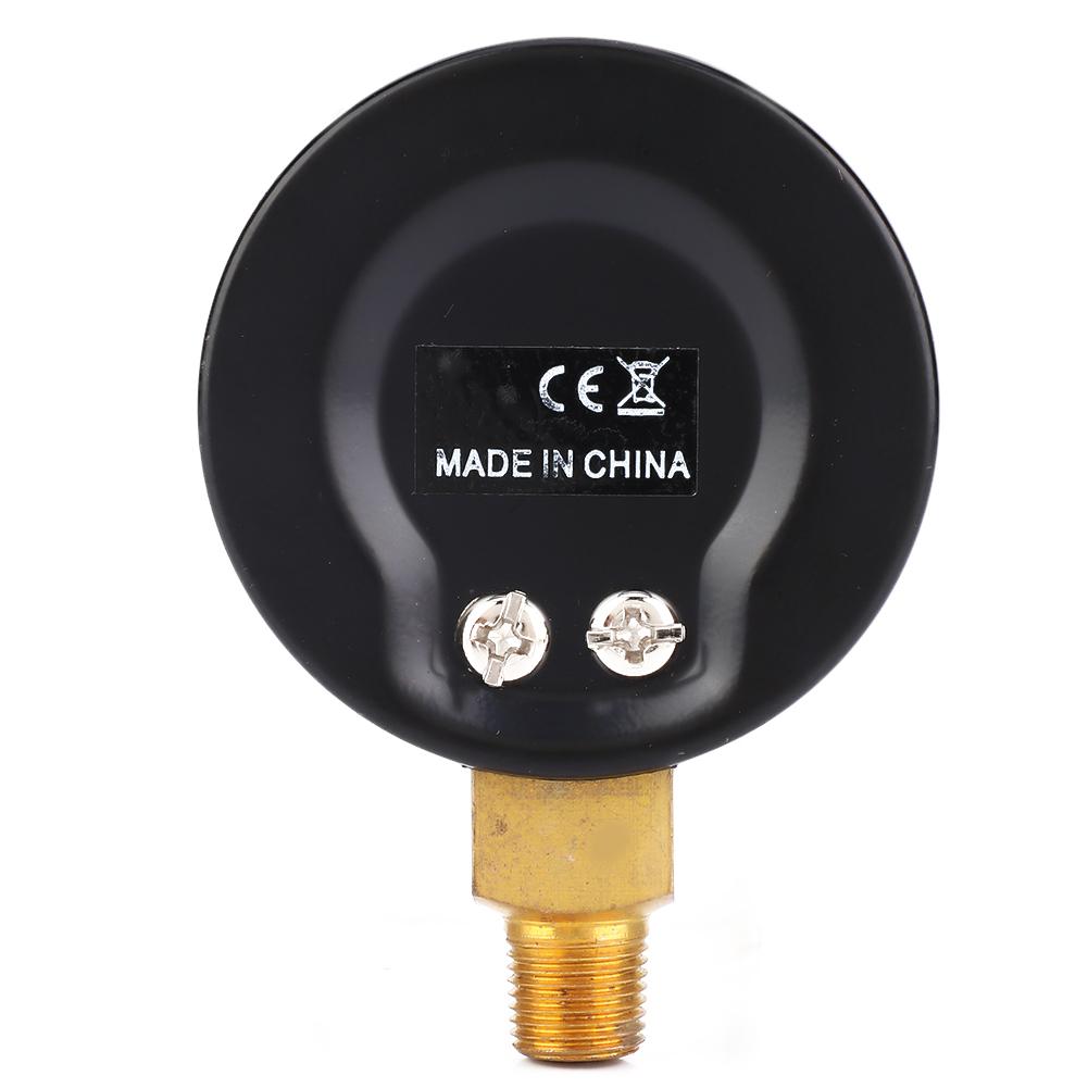 Манометр 50 мм циферблат 18 BSPT нижнее соединение для воздуха воды нефти газа (030PSI 02Бар )