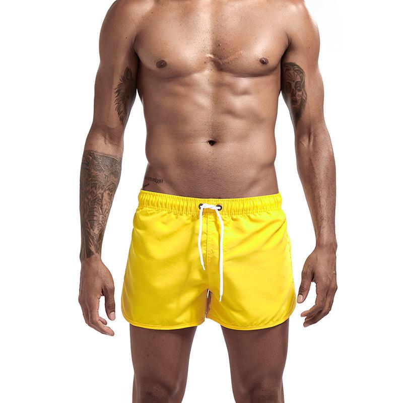 Men's Multi-color Three-quarter Length Beach Shorts - Polyester Fashion Sportswear