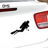 DYS Auto Shop Fashion Scuba Diver Reflective Car Vehicle Body Window Decals Sticker Decor
