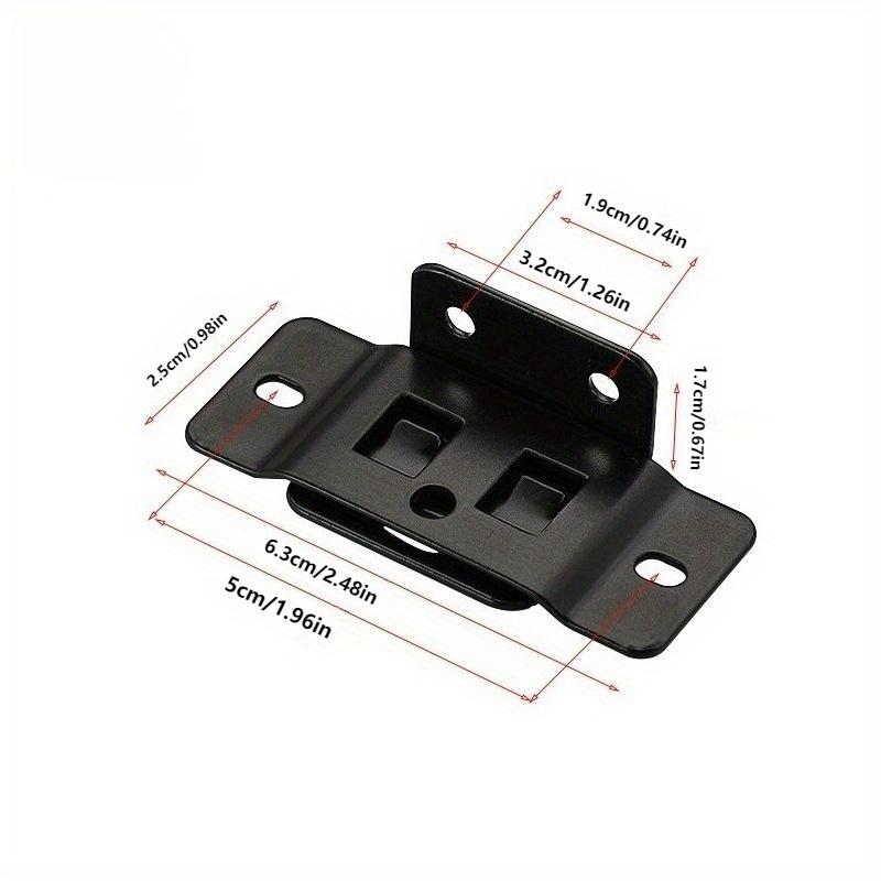 Набор из 10 шт. Металлические крепежные пряжки Вставки «Два в одном» | Мебельные ламинированные L-образные 90-градусные соединители, Утолщенный кронштейн Мебельная фурнитура для домашнего декора