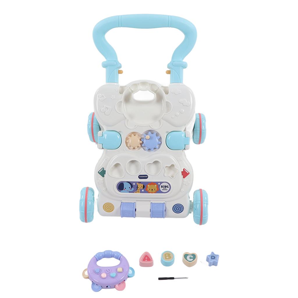 Baby Walker Comfortable Handle Speed Control Wheels Rollover Prevention Toddler Stand Walk Learning