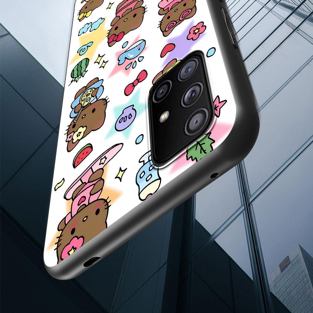 Чехол Kawaii Hello Kitty KT Cat для Samsung Galaxy S23 S10e S10 S21 FE S22 S9 S24 Ultra S20 Plus Мягкий Черный ТПУ Чехол для Телефона