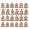 24Pcs/set Christmas Advent Calendar Bags Reusable Drawstring Candies Cookies Gifts Bag Home Christmas Party Advent Calendar Bags
