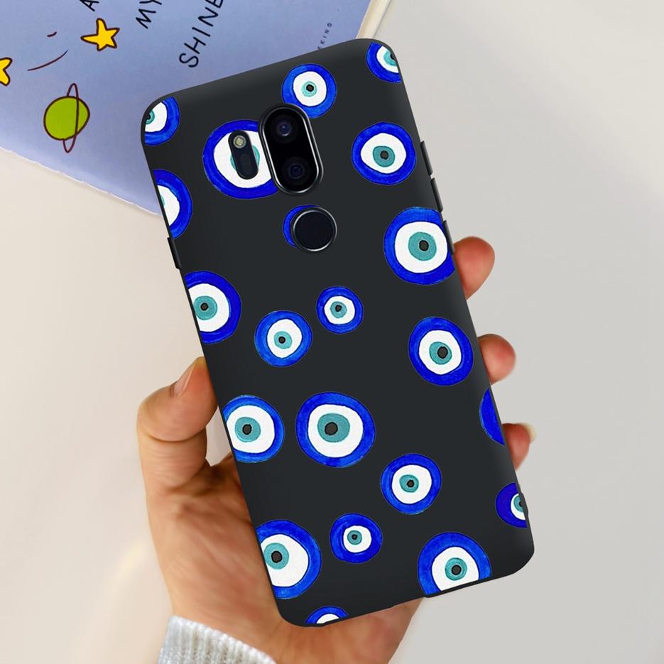 For LG G7 thinQ Case G710EM LM-G710 G710 Luxury Painted Cover Soft Silicone Phone Cases For LG G7 ThinQ Back Covers 6.1'' Bumper