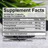 Shilajit 650mg is sourced from the Himalayas, naturally pure, 120 capsules.