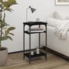 VidaXL Side Table Black 40x30x75 Cm Engineered Wood 825797