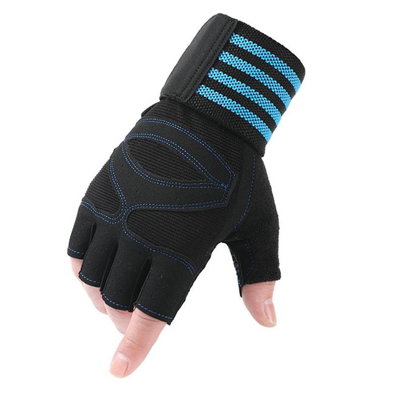 Fitness Half Finger Gloves Men and Women Wrist Guard Sports Dumbbell Riding Non Slip Horizontal Bar Exercise Training