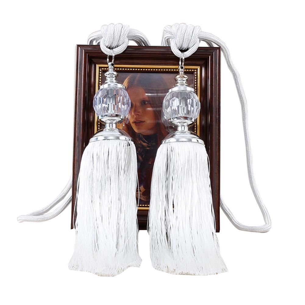 1 пара европейских искусственных хрустальных кисточек с бахромой для штор с подхватом на спине, оконные шторы, декор