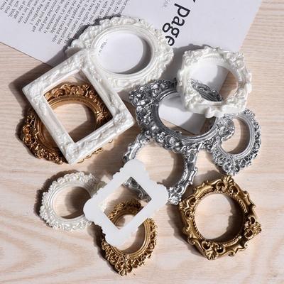 Миниатюрная фоторамка из смолы DIY Зеркало Маленькая модель Прочные Мини-зеркальные реквизиты Аксессуары для украшений