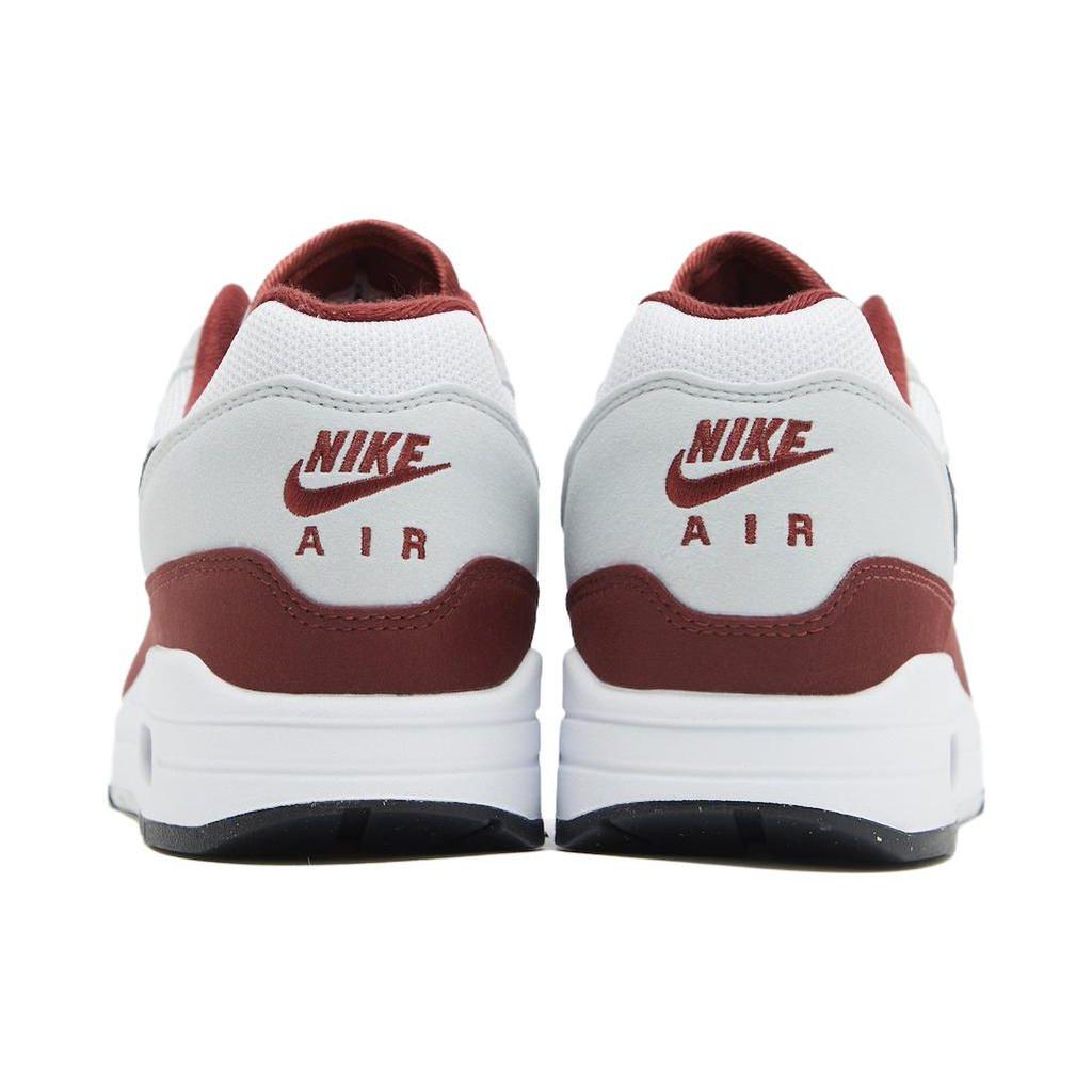 Nike Air Max 1 Dark Team Красные мужские кроссовки Белые Черные Чистая платина FD9082-106