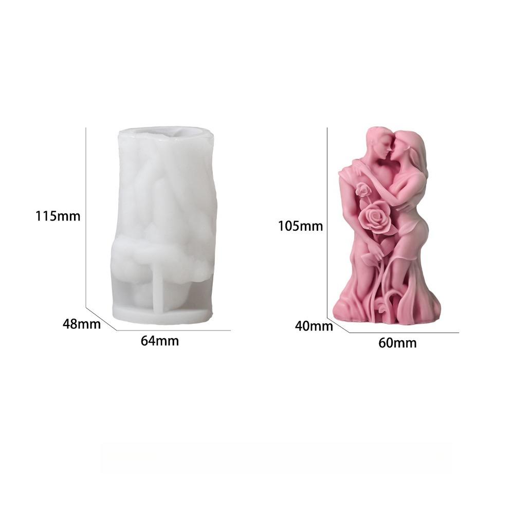 3D DIY Скульптуры Поцелуя Пары Силиконовые Формы Для Шоколадного Торта Новая Форма Для Свечи Домашний Декор
